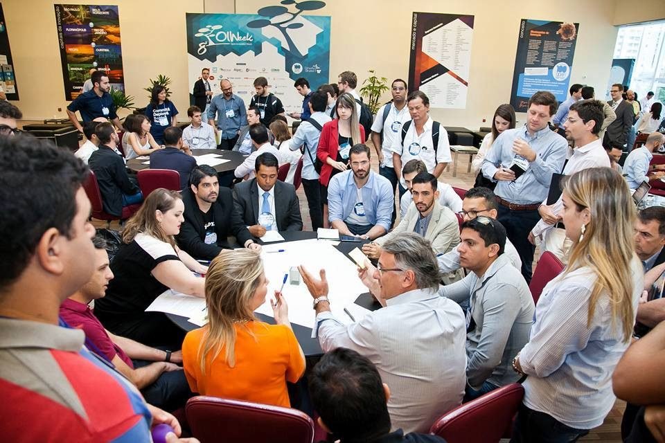 Apresentação da CropWatch no movimento 100 Open Startups